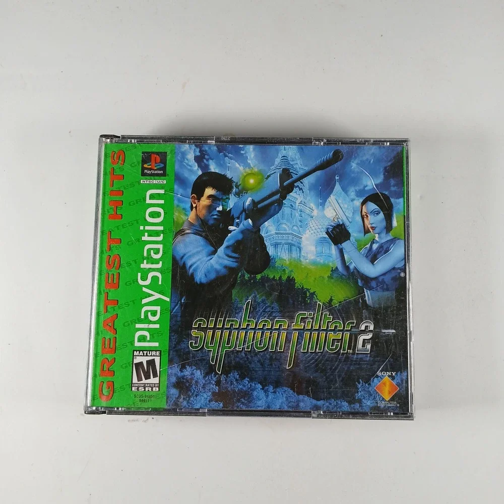 Sony Syphon Filter 2 PS1 Playstation Greatest Hits 2-Disc Set SCUS-94451